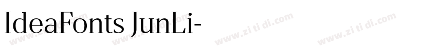 IdeaFonts JunLi字体转换